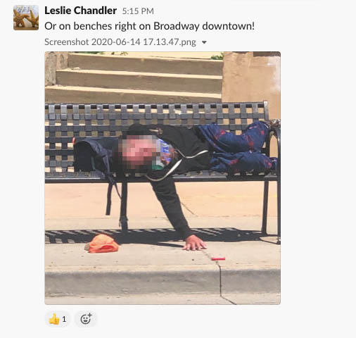 Safer Boulder Leslie Chandler homeless man 2